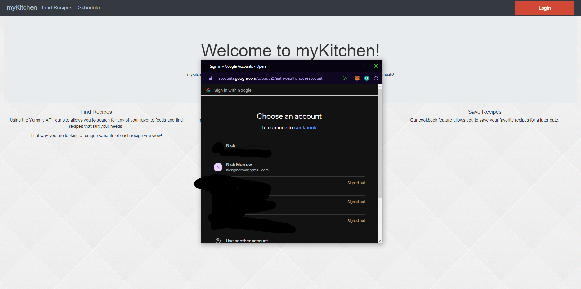 Third Party Login Integration